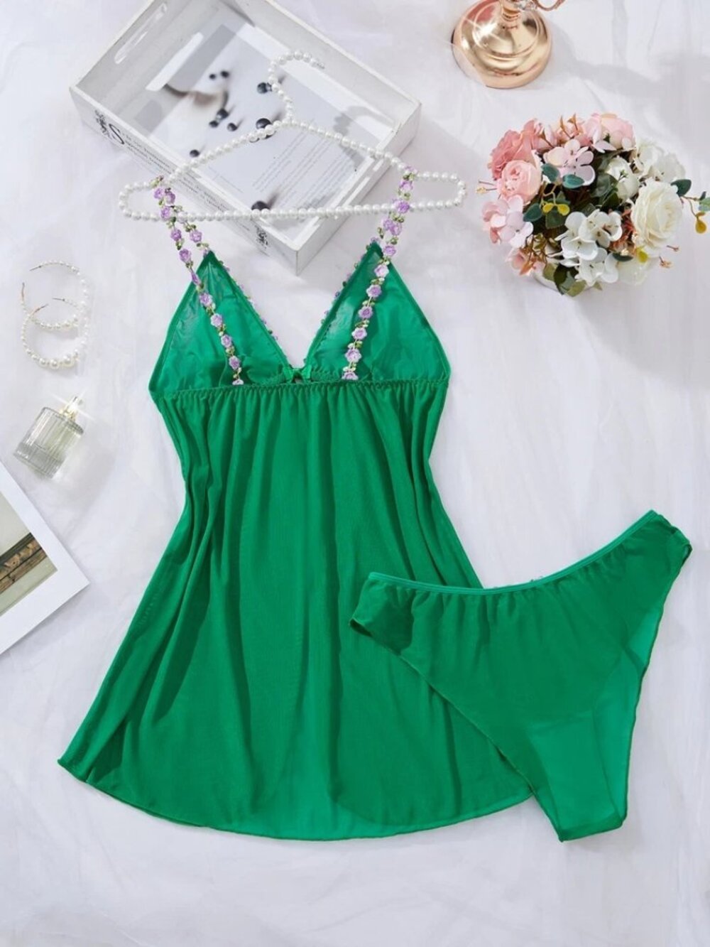 Women's Sexy Lingerie Sleepwear Babydoll Underwear Lace Dress G-String Nightwear